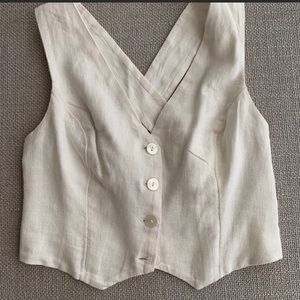 Abercrombie & Fitch Linen Vest